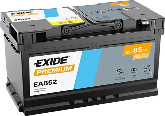 Акумулятор EXIDE PREMIUM 85Ah Н Ев (-/+) (800EN) (д315*ш175*в175) EA852